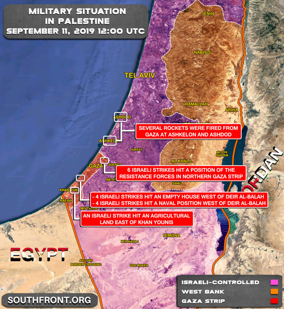 Map Update: Israeli Strikes On Gaza Strip In Response To Recent Missile Launches