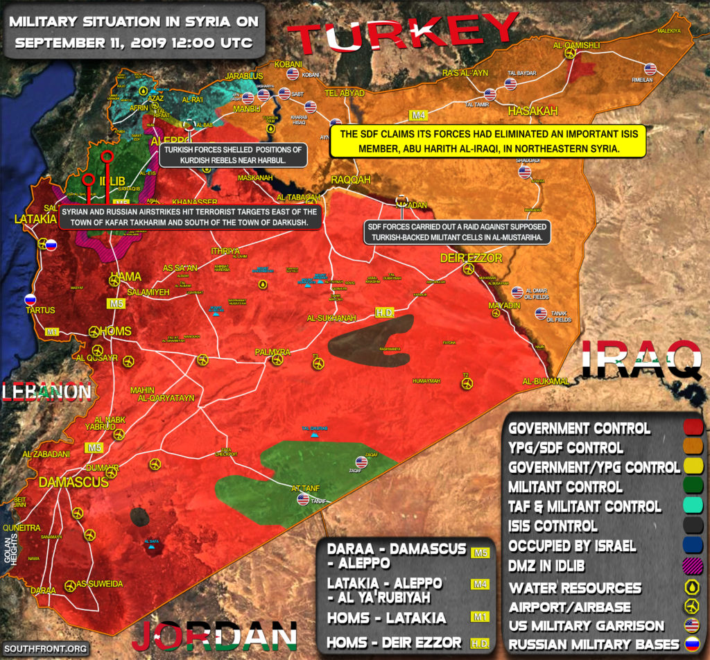 Military Situation In Syria On September 11, 2019 (Map Update)