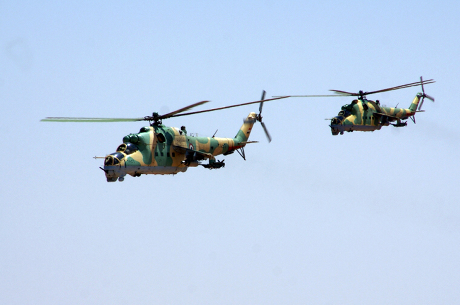 Syrian Helicopters Rain Hell On Militants In Northern Lattakia, Northwestern Hama