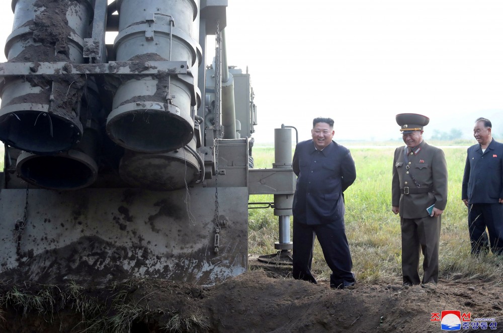 North Korea Carries Out Multiple Rocket Launcher Test, 2nd One In Two Weeks (Photographs)