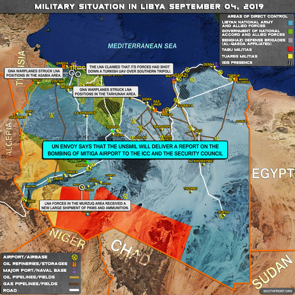 Map Update: Military Situation In Libya On September 4, 2019