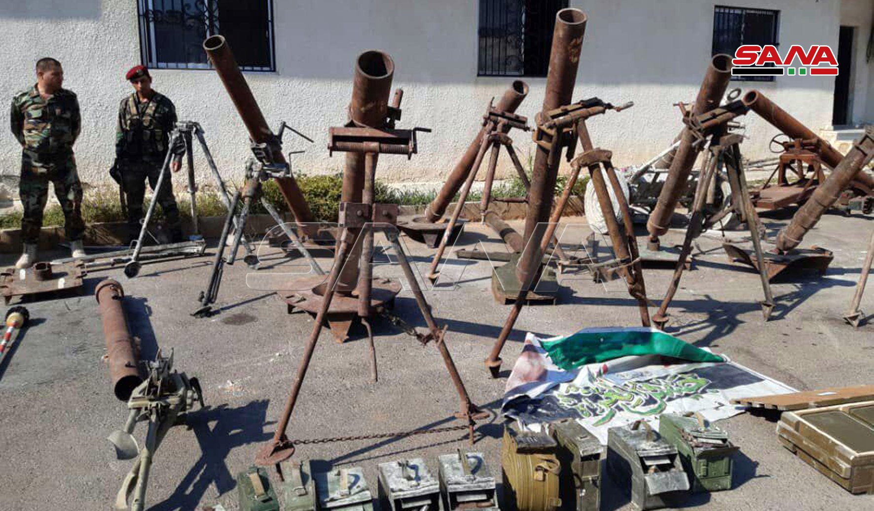 Syrian Army Uncovers Loads Of Weapons In Newly-Captured Northern Hama Town (Photos)