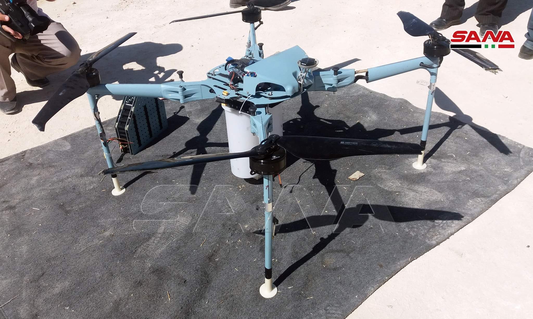 Syrian Army Intercepts Armed, Booby-Trapped Drone Near Israeli-Occupied Golan Heights (Photos)