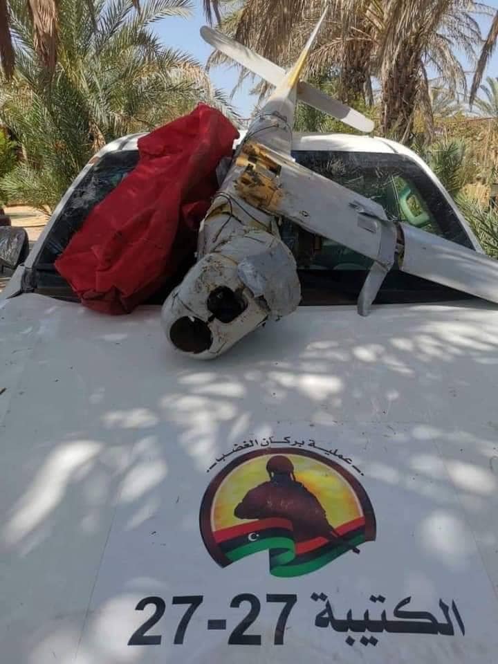 GNA Forces Shoot Down Russian-Made Drone Near Tripoli (Photos)