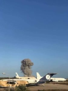 GNA: UAE Combat Drones Attacked Mitiga Airport (Photos)