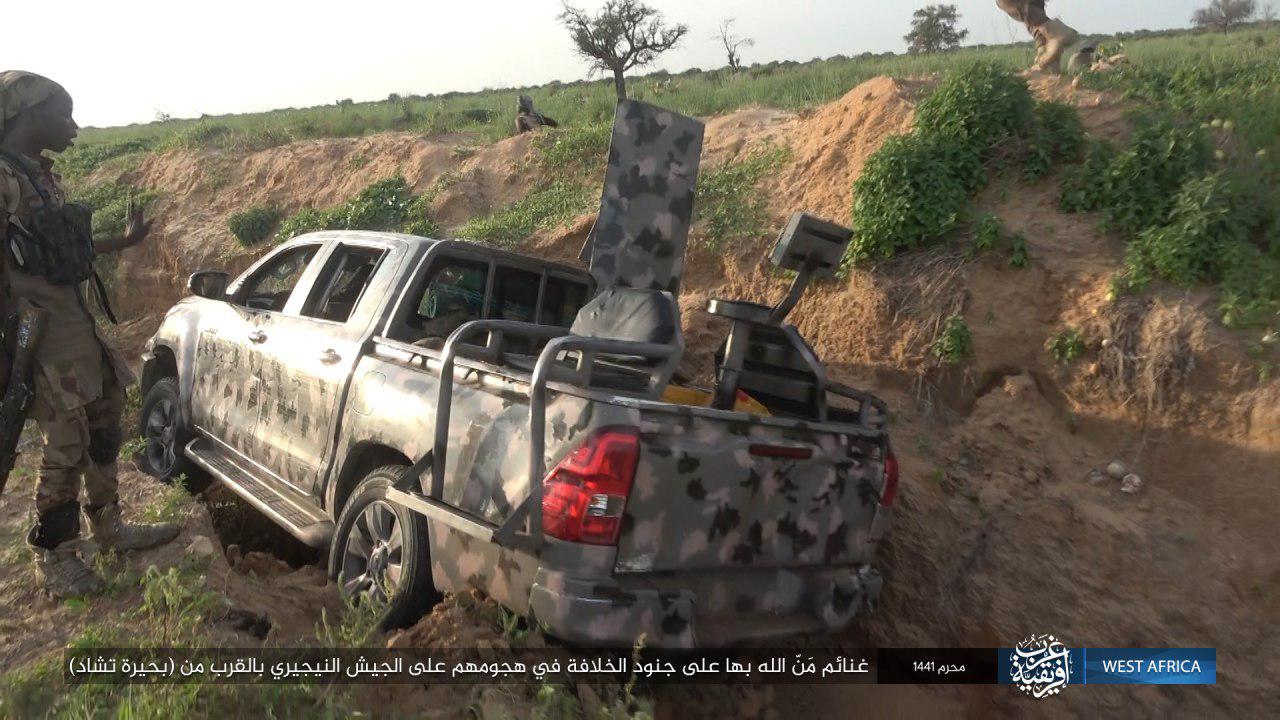 Photos: ISIS Terrorists Ambush Nigerian Army Convoy Near Lake Chad