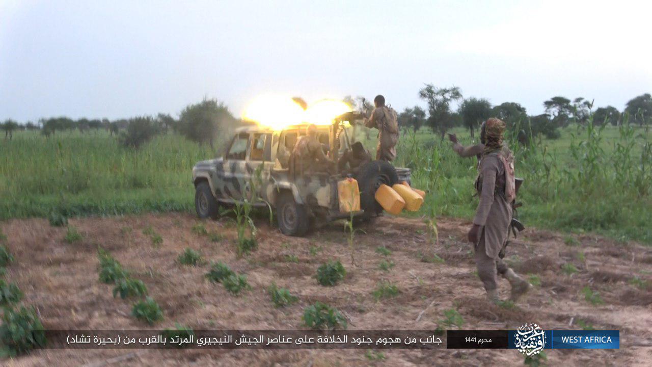 Photos: ISIS Terrorists Ambush Nigerian Army Convoy Near Lake Chad