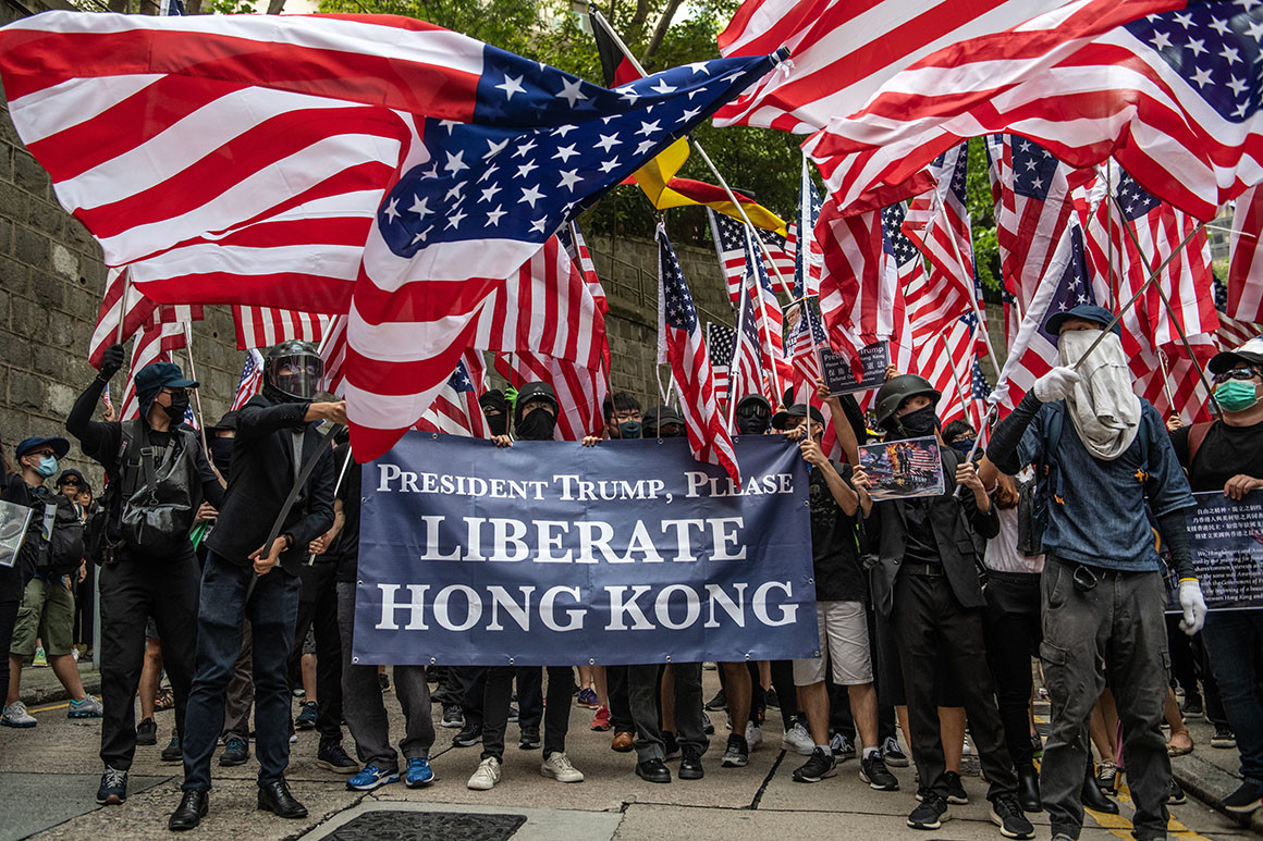 "Trump Save Us or We Will Destroy Our City": Hong Kong Protesters