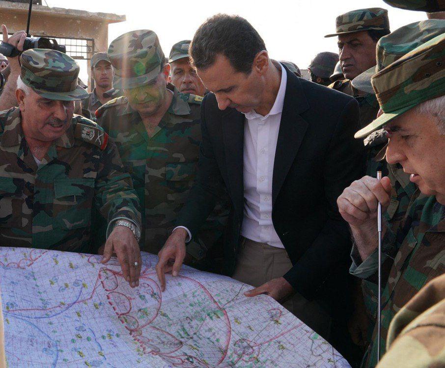 In Photos: Bashar al-Assad Inspects Southern Idlib Frontline