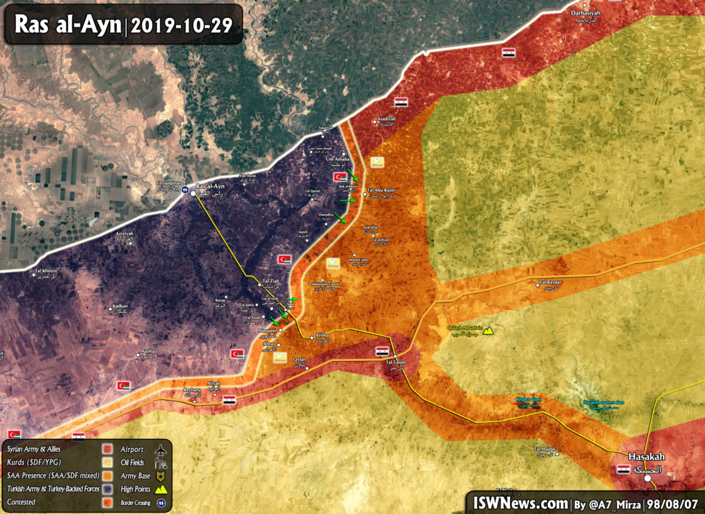 Turkish-backed Forces Attack Syrian Army Positions Near Ras al-Ayn (Map Update)