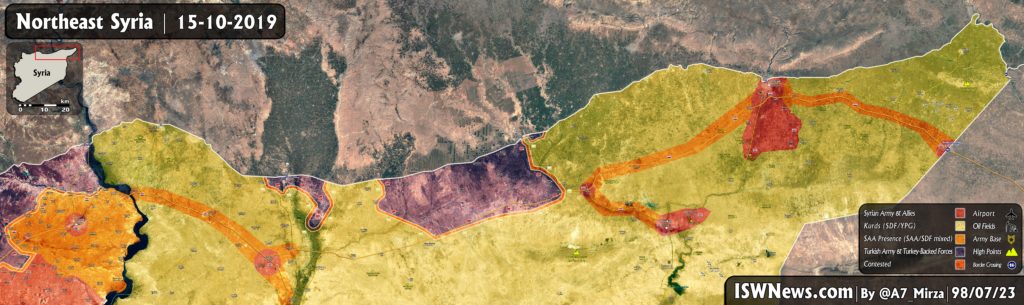 Turkish Forces Push Towards M4 Highway In Area Between Tell Abyad And Ras Al-Ayn (Map Update)