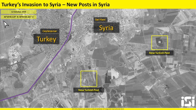 Satellite Images: Turkey Setting Up Military Posts In Captured Part Of Northeastern Syria