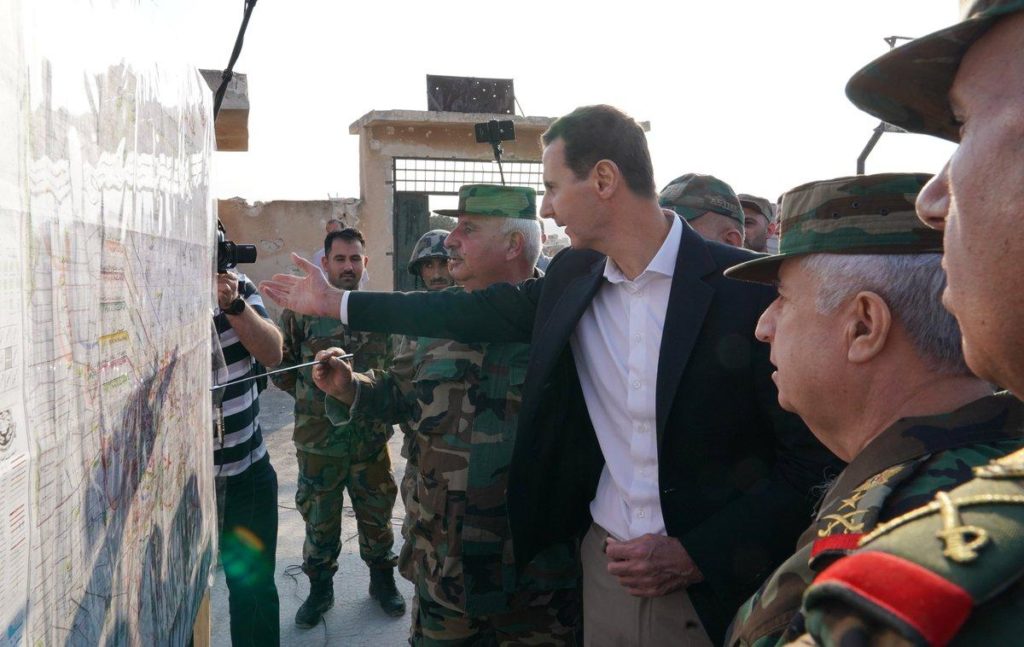 In Photos: Bashar al-Assad Inspects Southern Idlib Frontline