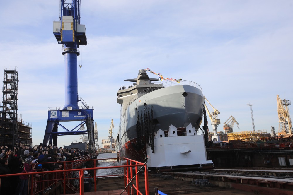 Russia Launches Combat Icebreaker Ivan Papanin Designed For Security Operations In Arctic (Photos, Video)