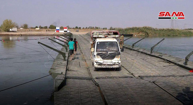 Syria & Russia Open Bridge Linking Eastern And Western Banks Of Euphrates In Deir Ezzor (Photos)