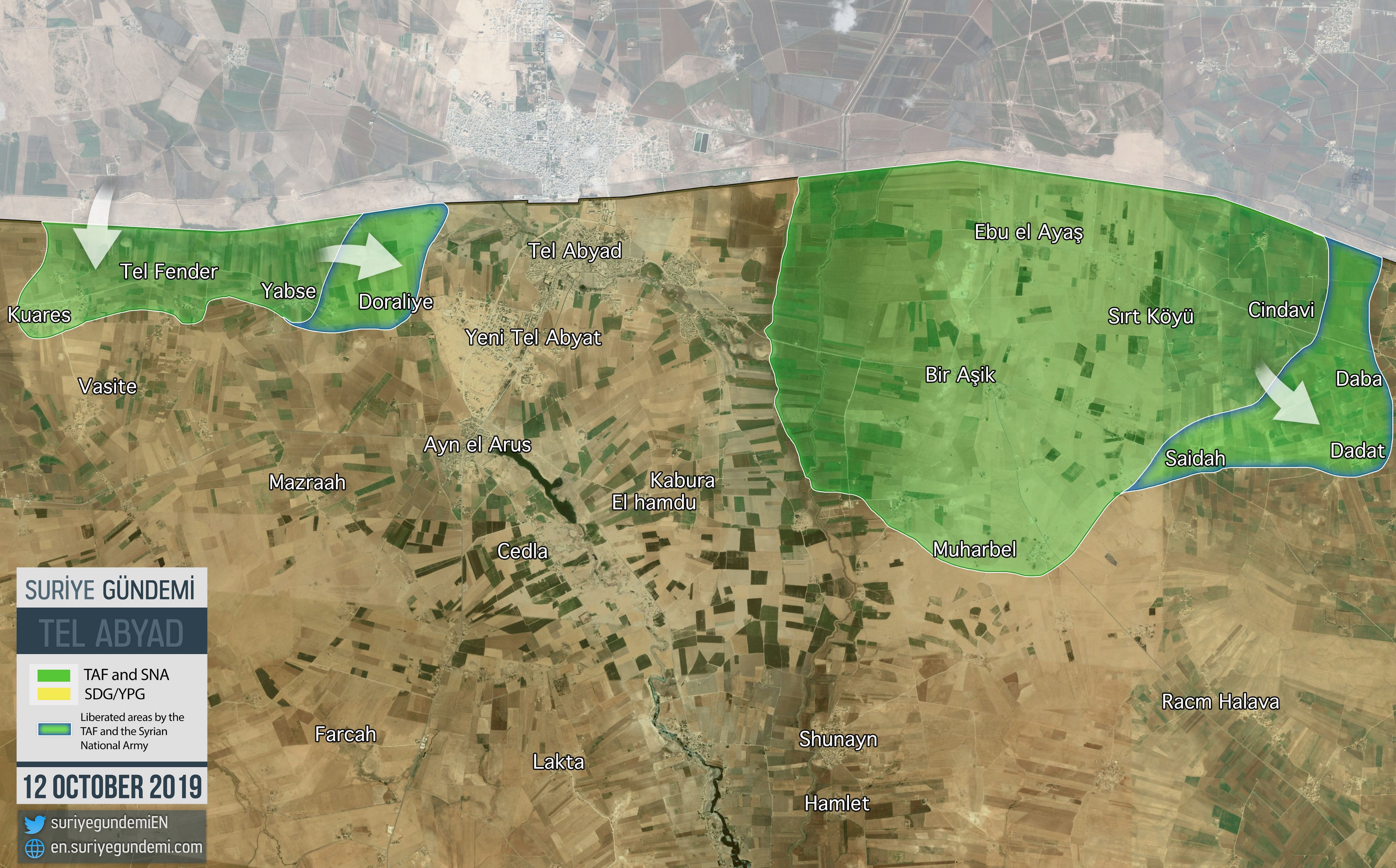 Turkish Forces Resume Advance Around Tell Abyad (Map, Video)