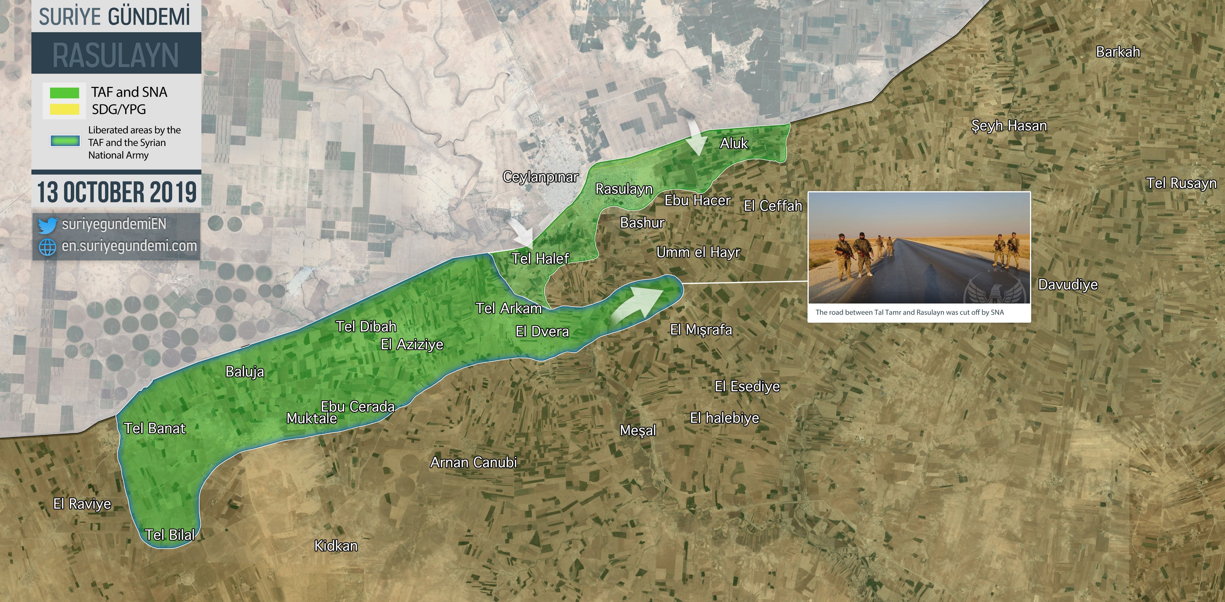 Turkish Forces Advance West Of Ras Al-Ayn, Capture Seven Villages (Map, Video, Photos)