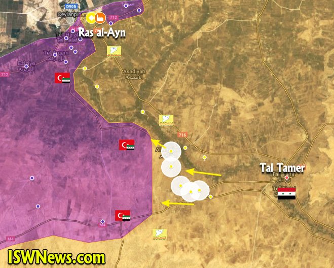 SDF Backed Up By Syrian Army Recaptures Three Villages South Of Ras Al-Ayn (Map)