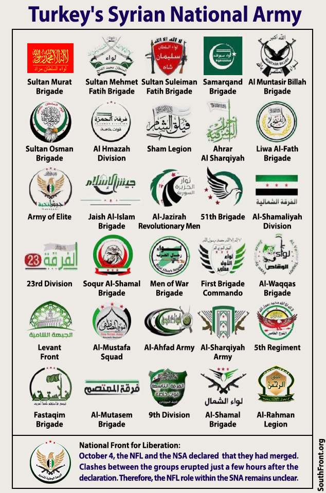 Turkey's Syrian National Army (Infographics)