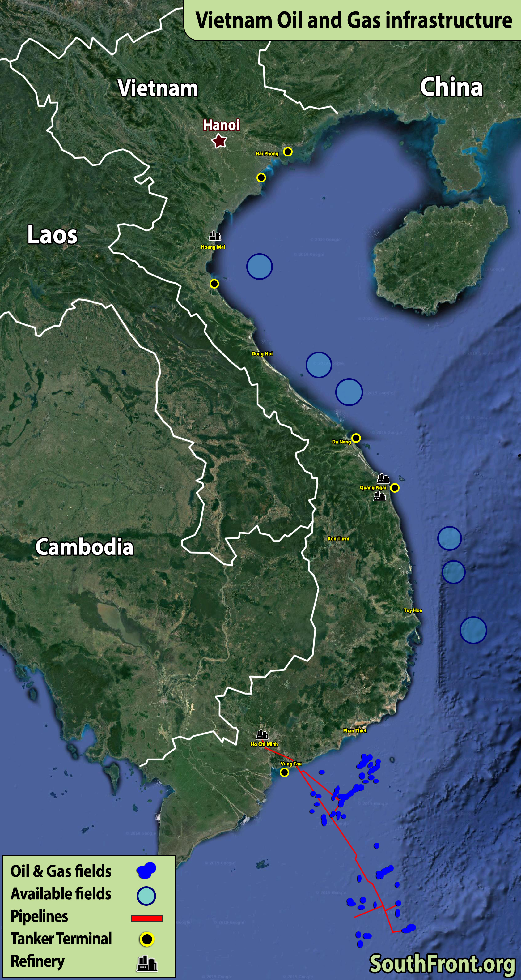 Vietnam Oil And Gas Infrastructure (Map Update)