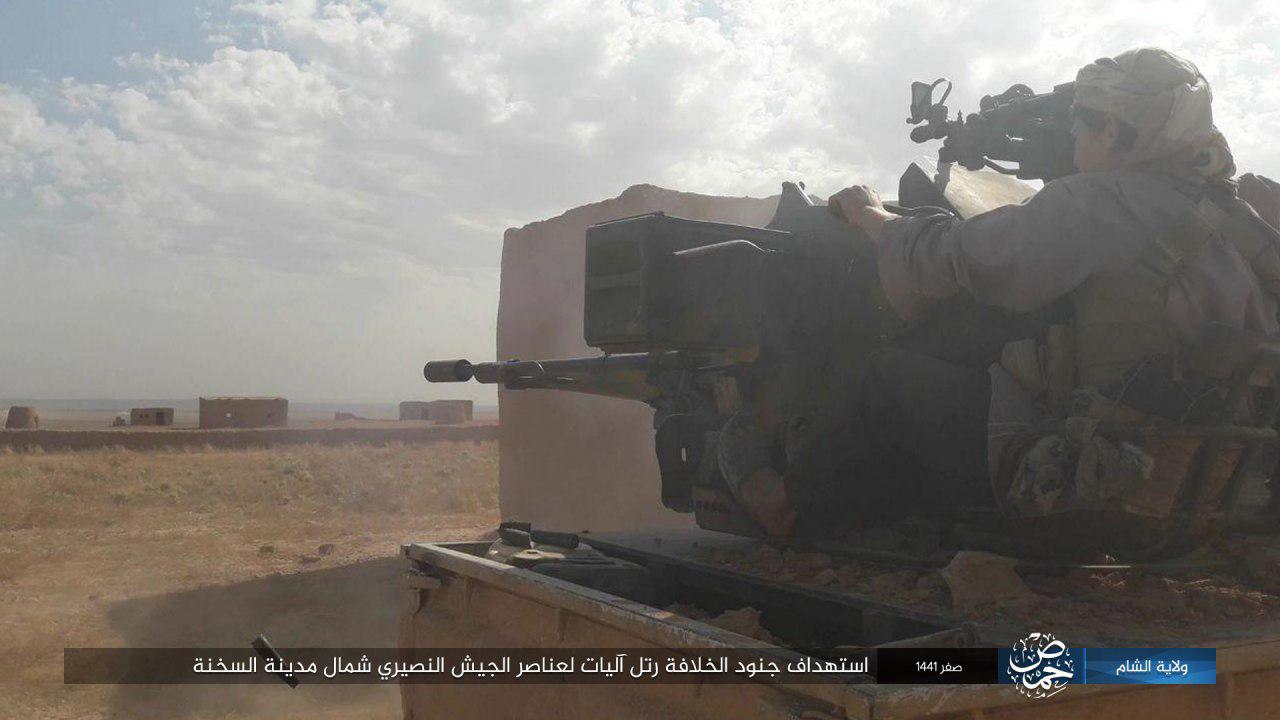 ISIS Terrorists Ambush Government Forces Convoy In Eastern Homs, Kill 17 Fighters (Photos)