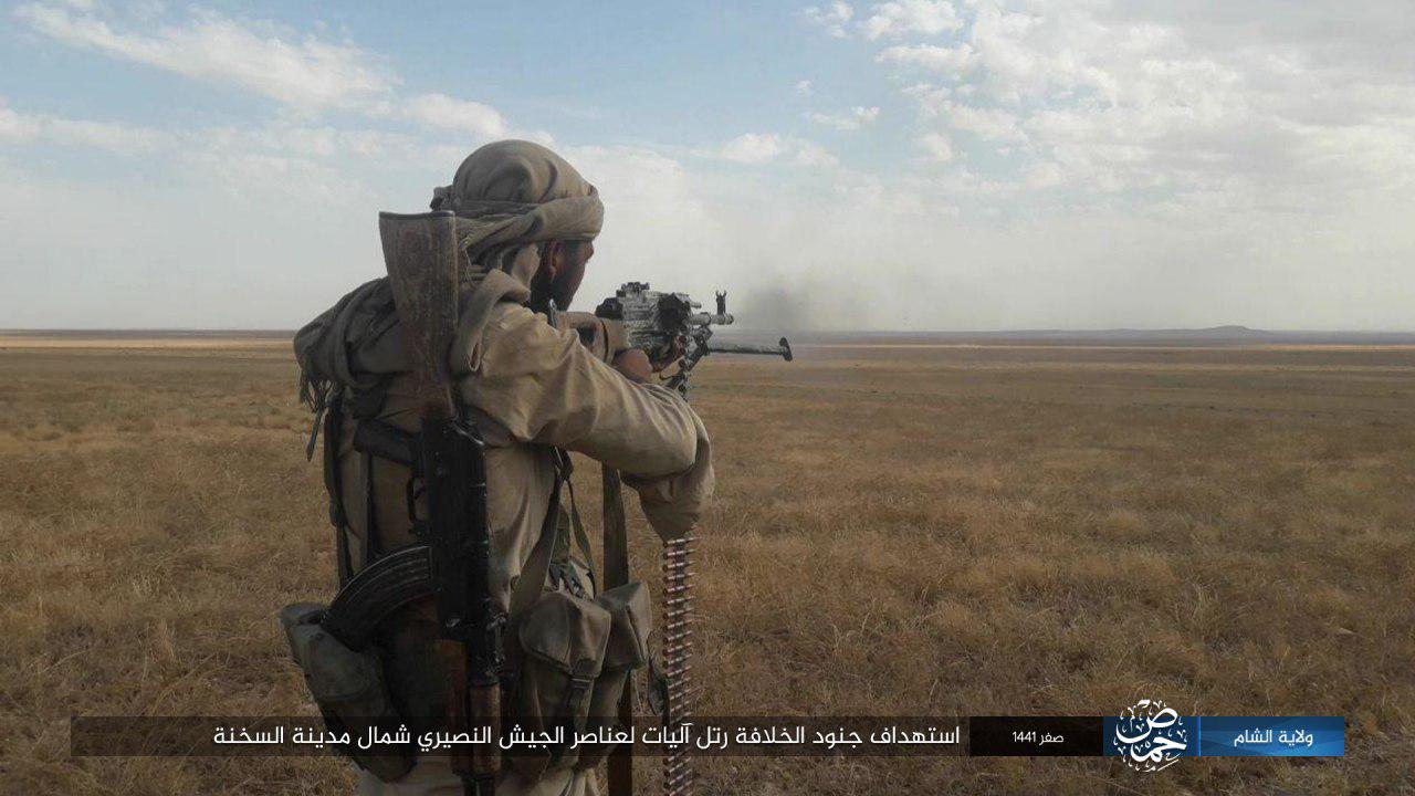 ISIS Terrorists Ambush Government Forces Convoy In Eastern Homs, Kill 17 Fighters (Photos)