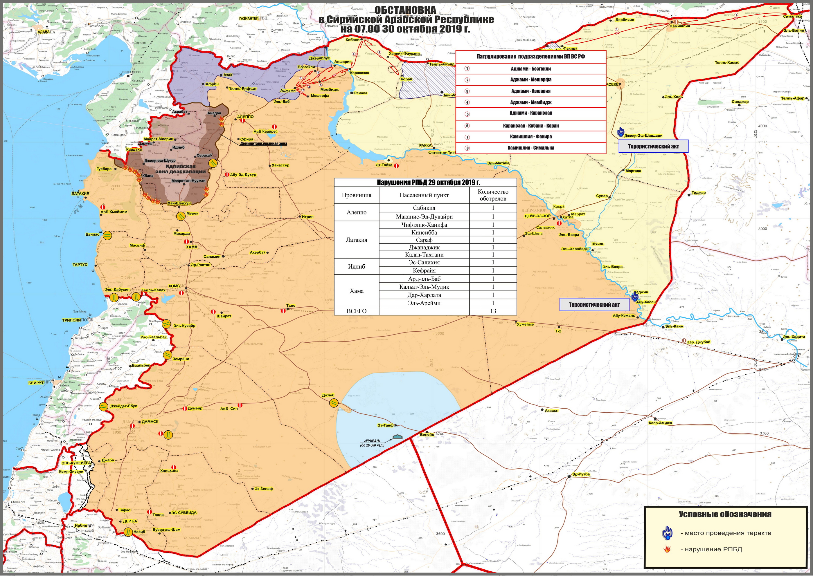 Russian MoD Reveals Routes Of Patrols In Northeast Syria (Map)