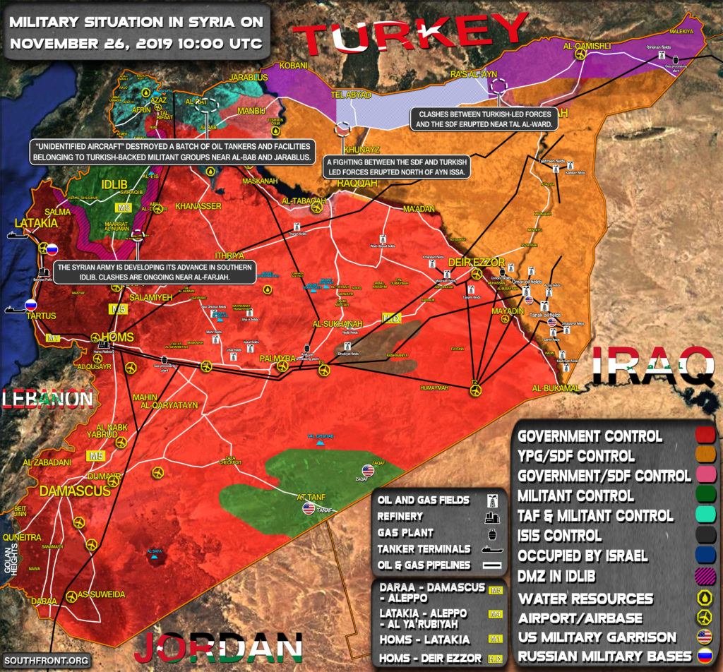 Military Situation In Syria On November 26, 2019 (Map Update)