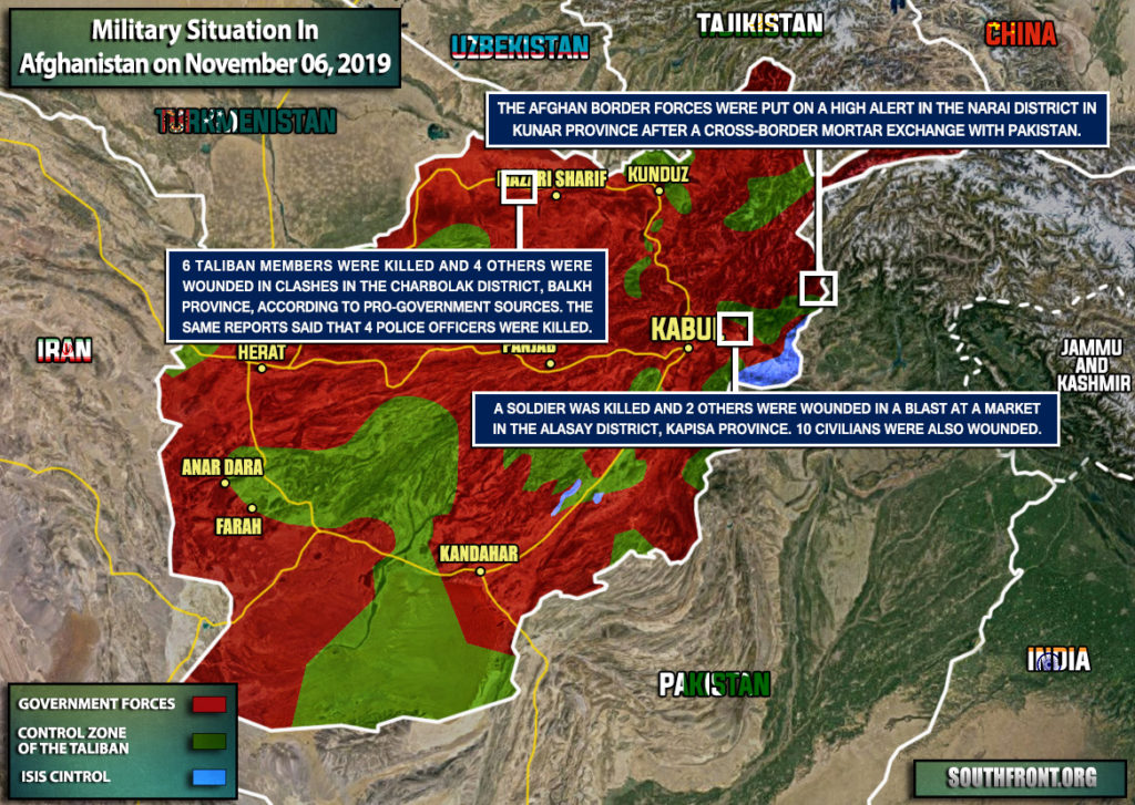 Military Situation In Afghanistan On November 6, 2019 (Map Update)