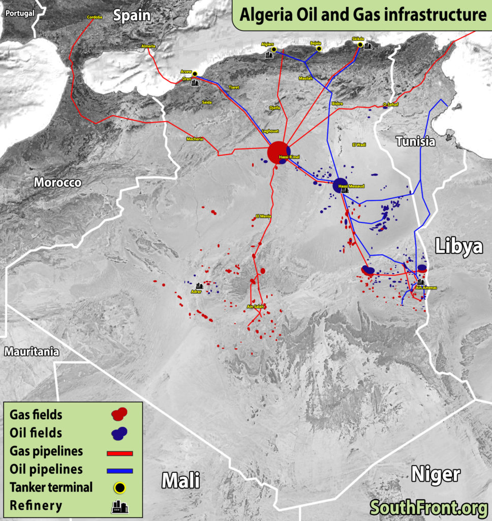 Algeria Oil And Gas Infrastructure (Map Update)