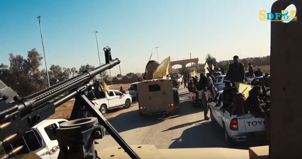 Syrian Democratic Forces Hold Military Parade In Tabqah (Video)