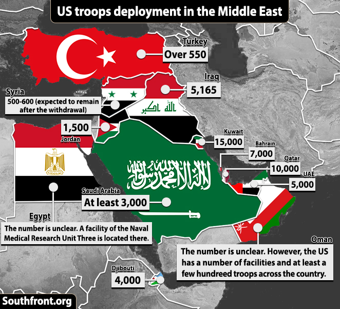 Map Update: Us Troops' Deplyoment In The Middle East