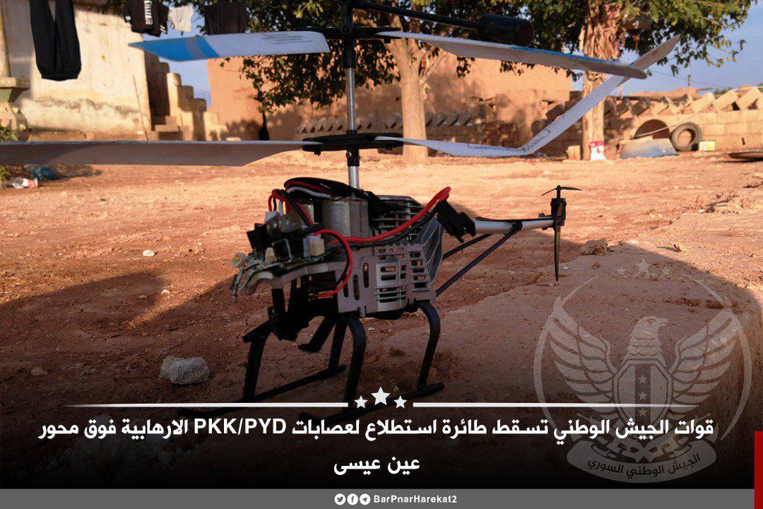 Turkish-Backed Militants Shoot Down SDF Drone In Northern Raqqa (Photos)