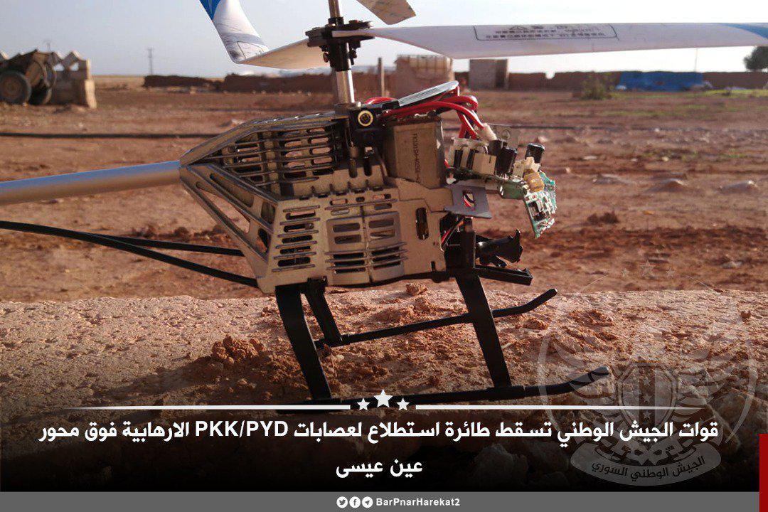 Turkish-Backed Militants Shoot Down SDF Drone In Northern Raqqa (Photos)