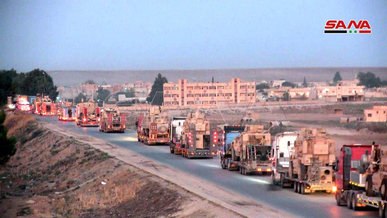 Dozens Of Trucks Loaded With U.S. Military Equipment Withdraw From Syria (Video, Photos)