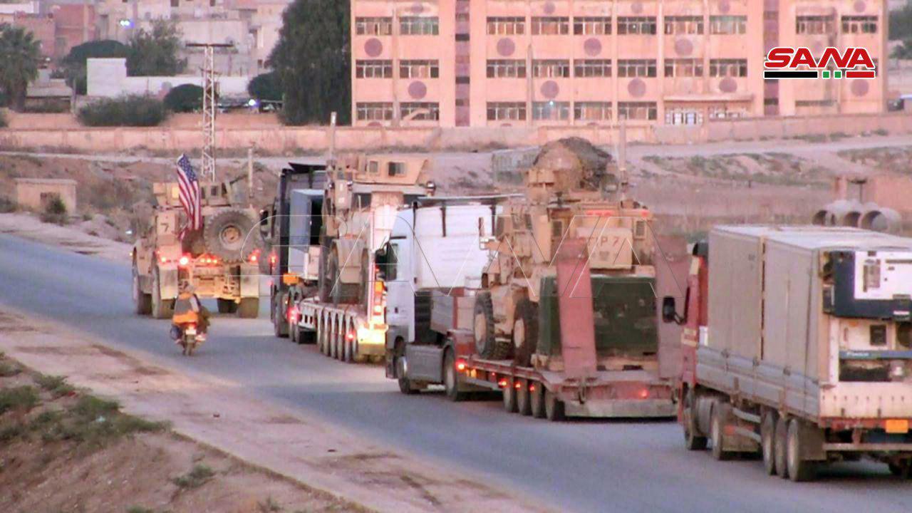 Dozens Of Trucks Loaded With U.S. Military Equipment Withdraw From Syria (Video, Photos)