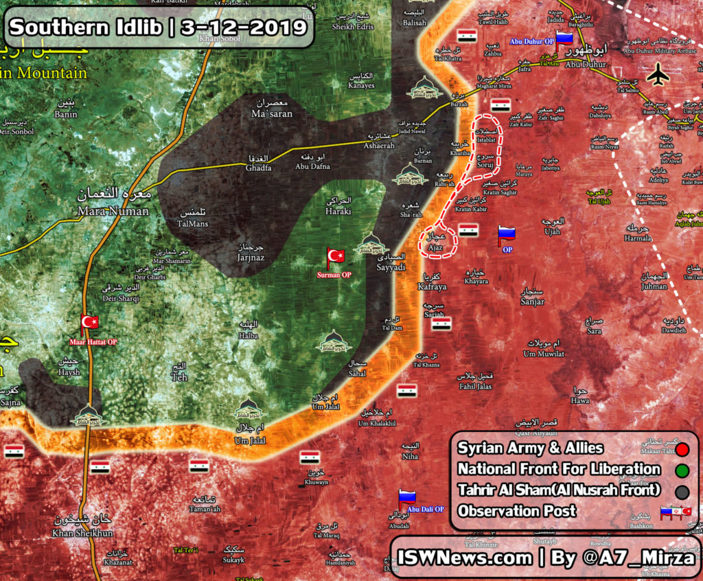 Map Update: Government Forces Prepare For Further Push Into Southern Idlib