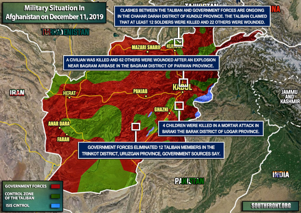 Military Situation In Afghanistan On December 11, 2019 (Map Update)