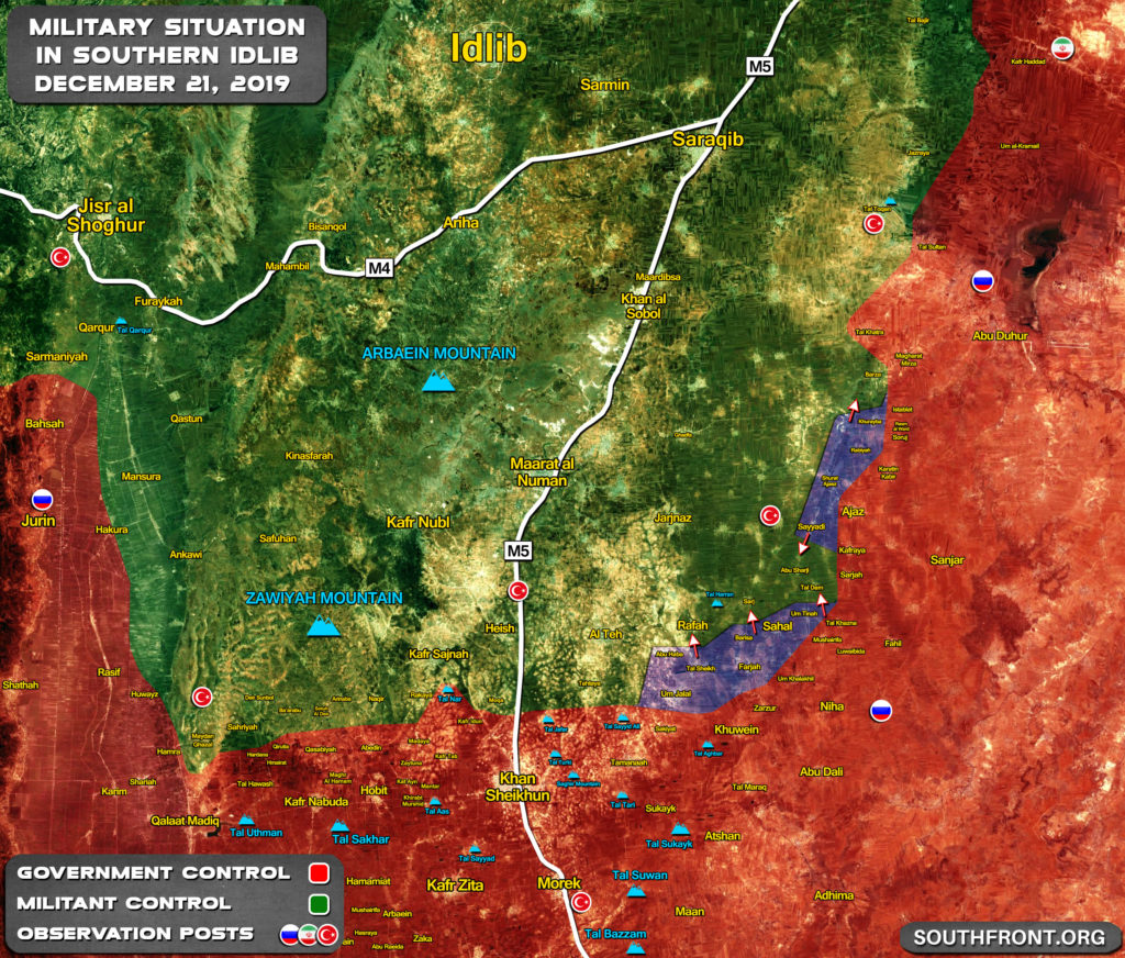 Map Update: Syrian Army's Gains In Southern Idlib Since Start Of Recent Advance