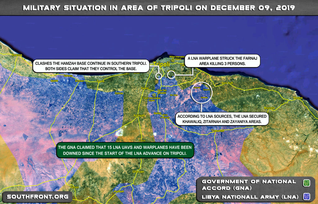 Map Update: Military Situation In Libya's Tripoli On December 9, 2019