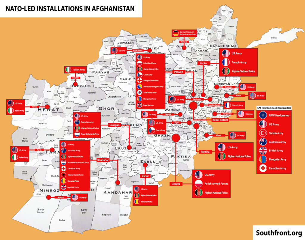 NATO Military Infrastructure In Afghanistan (Map Update)