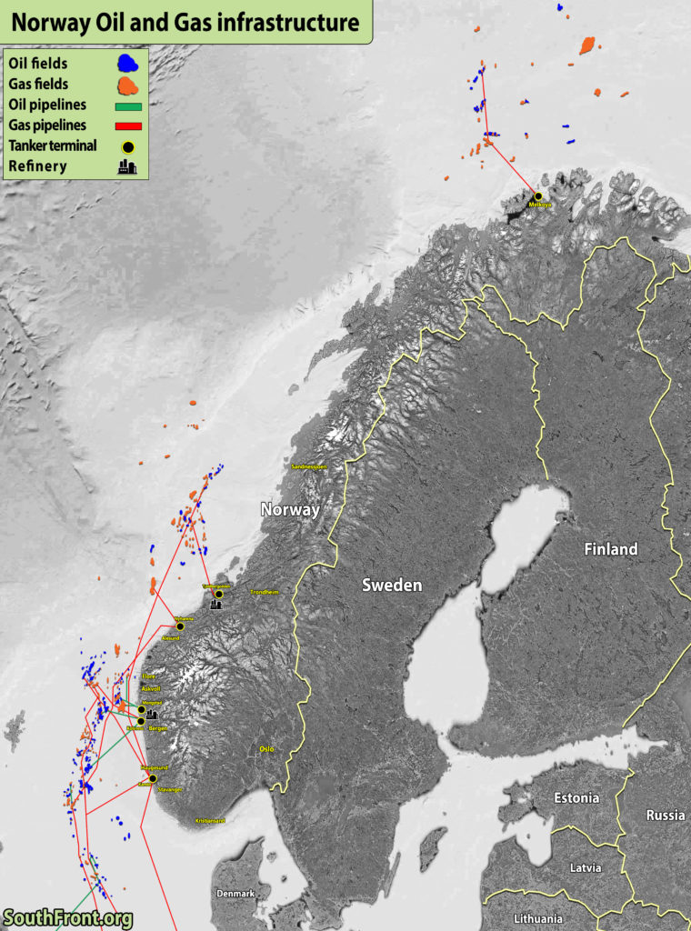 Norway Oil And Gas Infrastructure (Map Update)