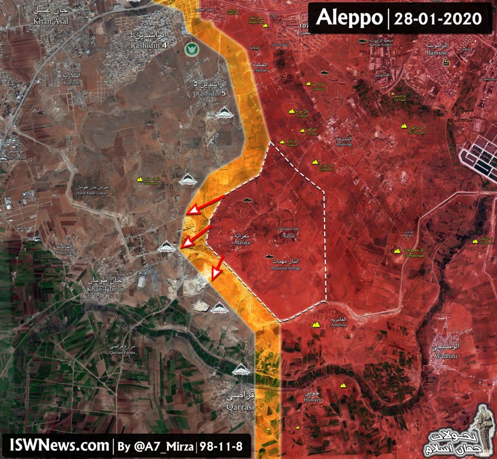 Government Forces Continue Advancing In Southern Idlib, Western Aleppo After Liberation Of Maarat Al-Numan