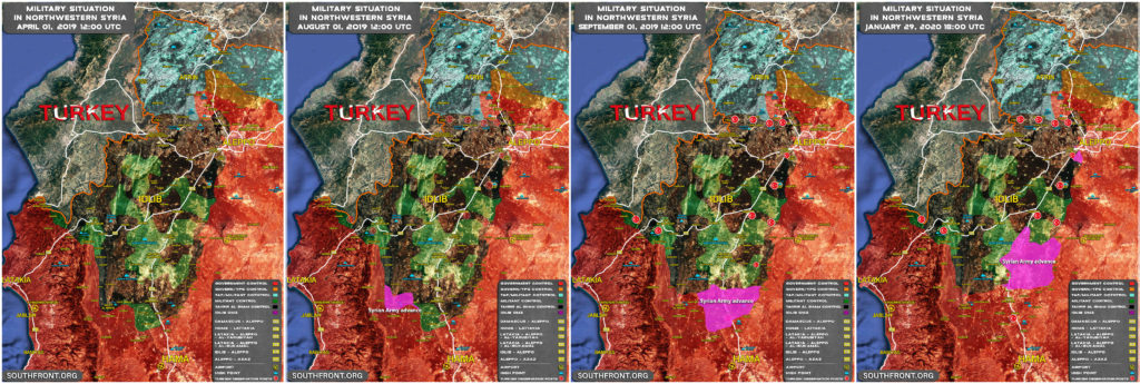 Map Comparison: Military Situation In Northwestern Syria April 2019-January 2020