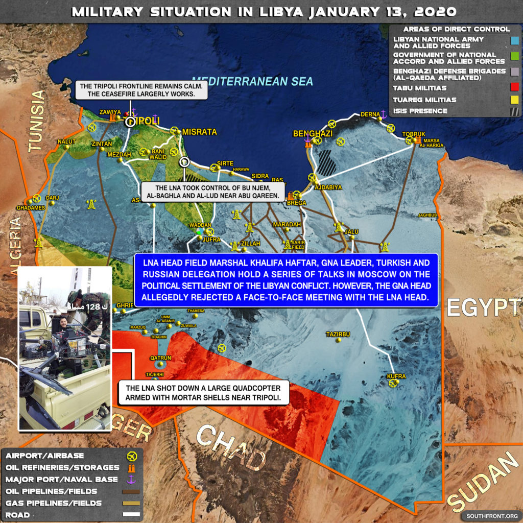 Military Situation In Libya On January 13, 2020 (Map Update)