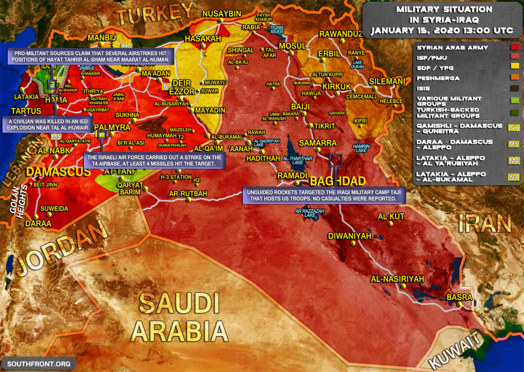 Military Situation In Syria And Iraq On January 14, 2020 (Map Update)