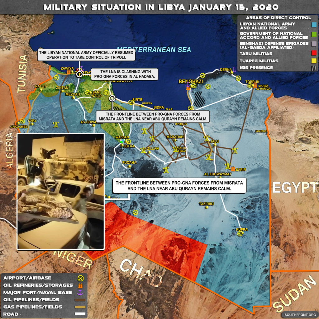 Military Situation In Libya On January 15, 2020 (Map Update)