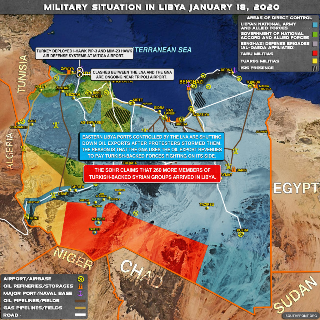 Military Situation In Libya On January 18, 2020 (Map Update)