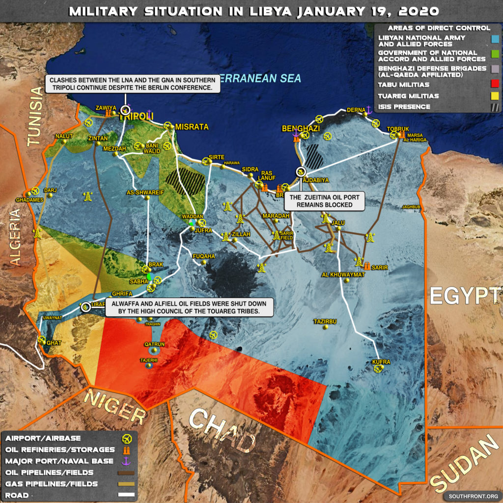 Military Situation In Libya On January 19, 2019 (Map Update)