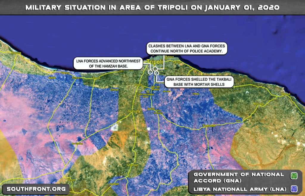 Military Situation In Libya’s Tripoli On January 1, 2020 (Map Update)